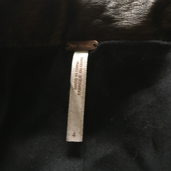 Free People Metallic Faux Leather  jacket Size 4 - Picture 7 of 8